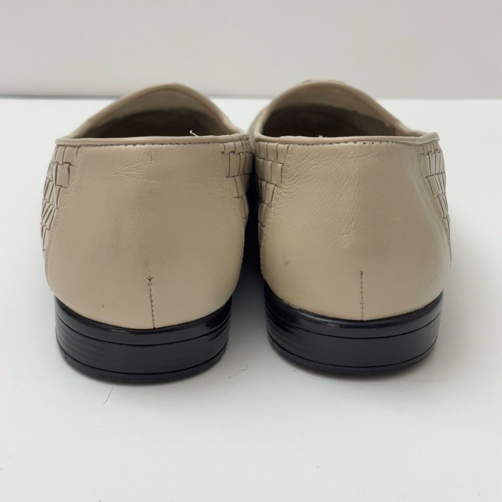 Trotters Bone Cream Woven Slip On Flat Loafers Women's Size 10.5 - Picture 6 of 8